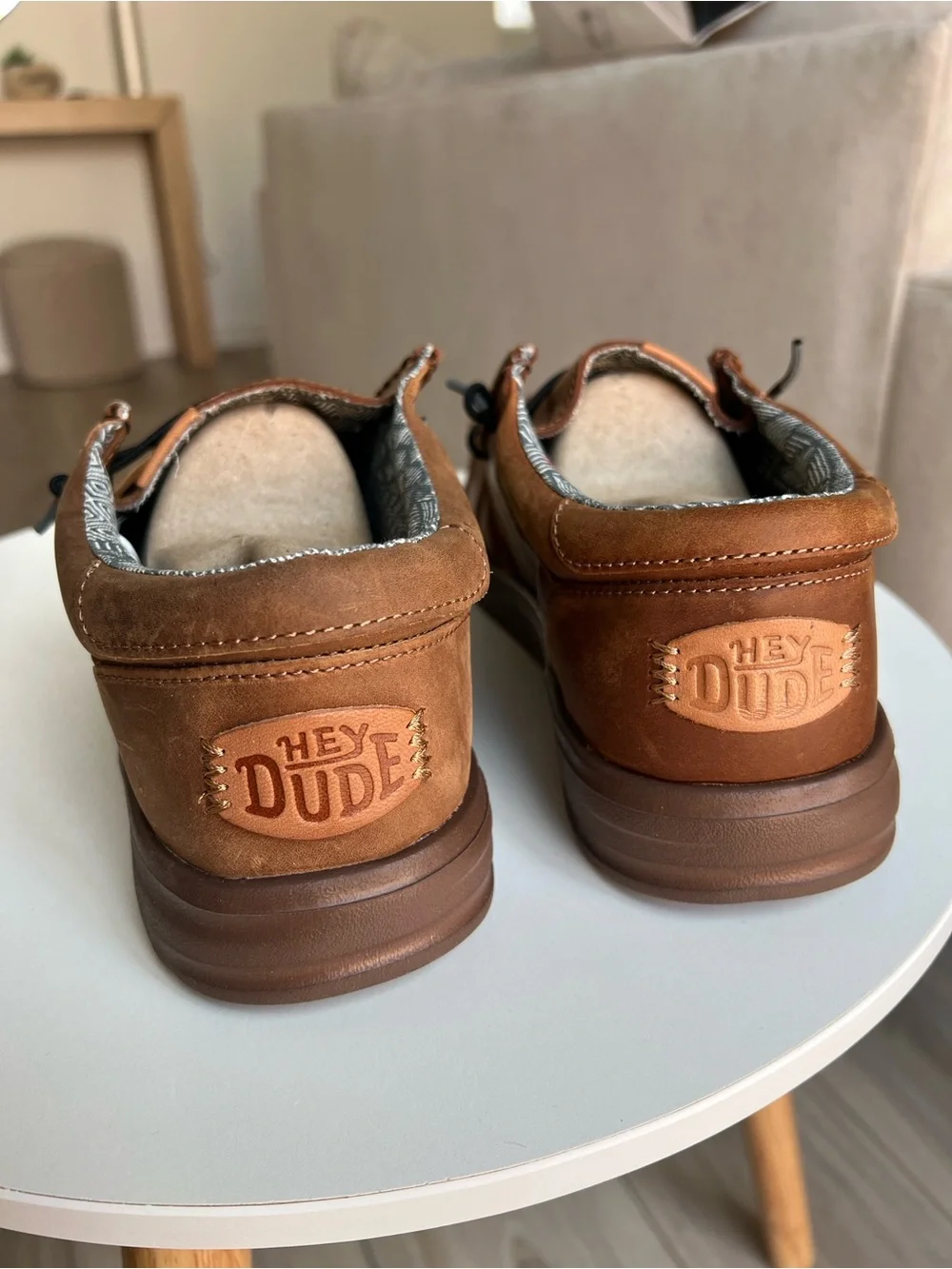 Hey Dude Men’s Leather Wally Slip On